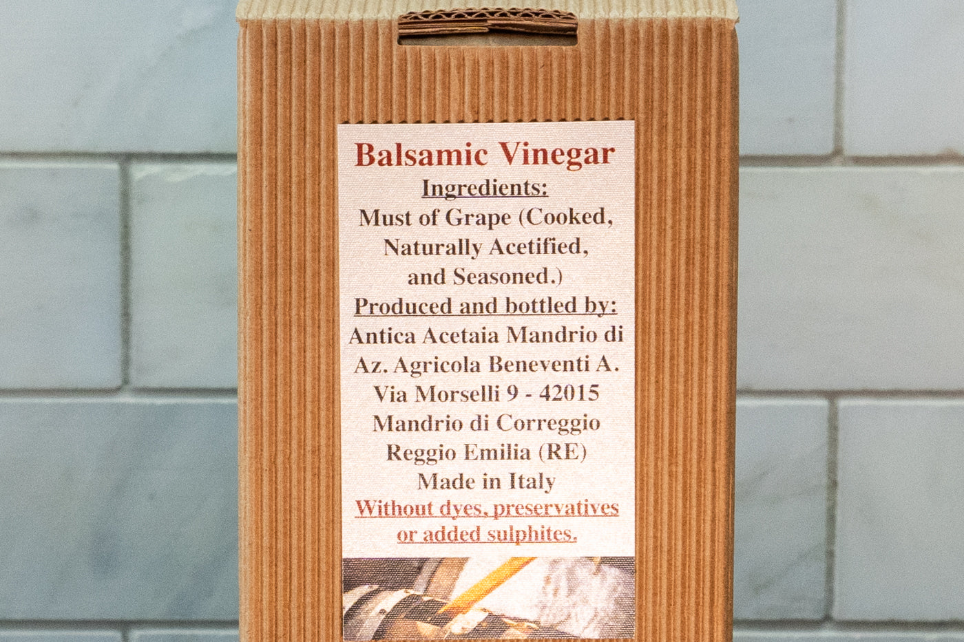 12 Year Seasoned Aged Balsamic Vinegar Ingredients